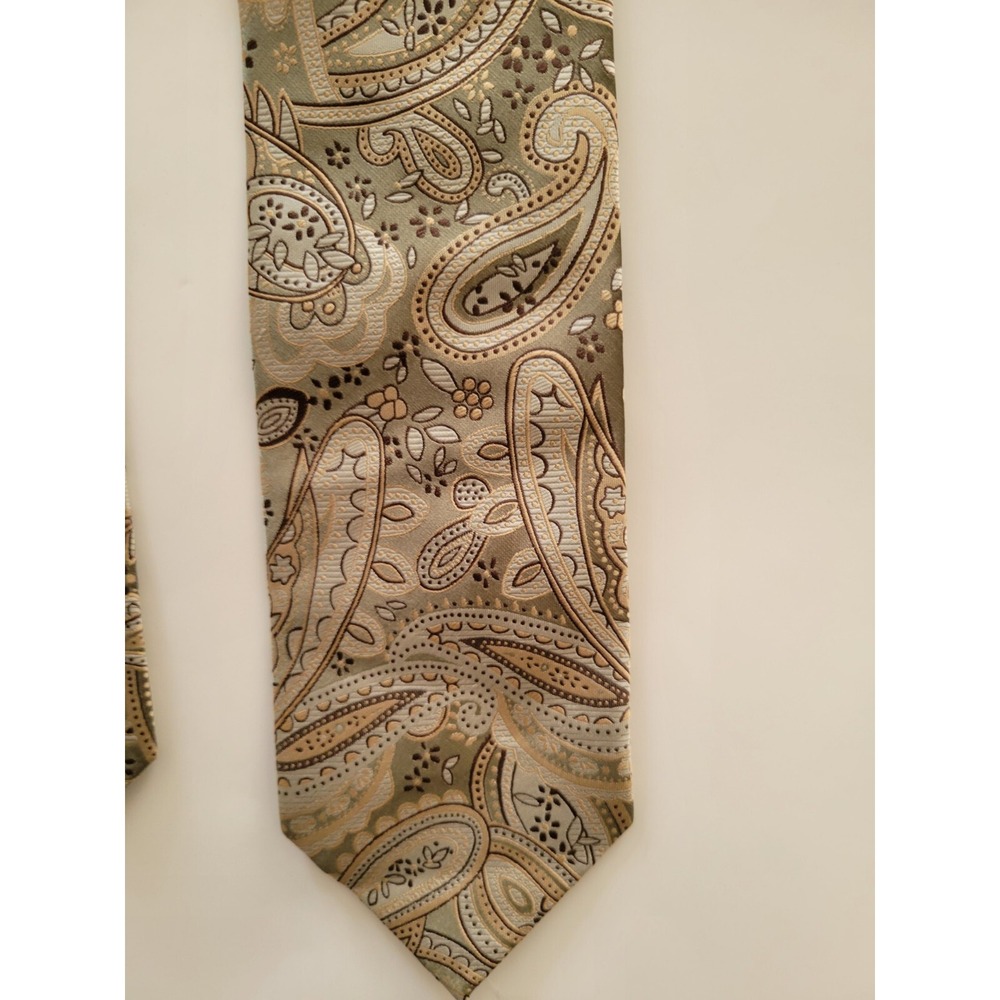 VTG Alexander‎ Julian Colours Gray  Big Paisley Tie EUC